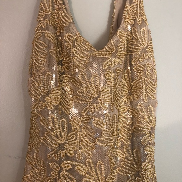 Badgley Mischka Gold evening dress😍😍 - Picture 3 of 5